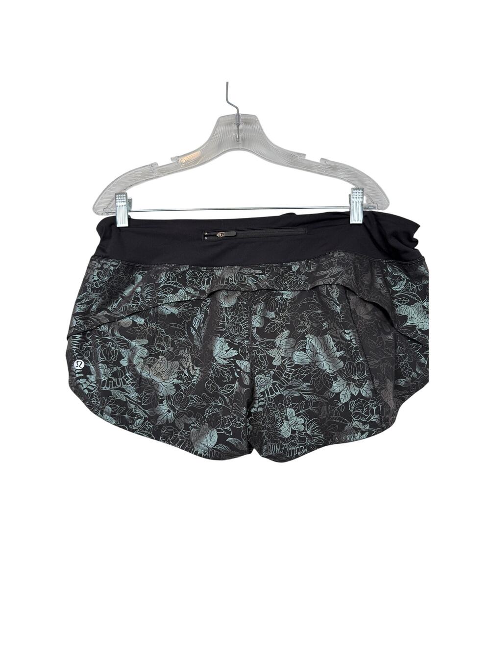 Lululemon Hotty Hot 2.5" Foil Floral Running Shorts Size 12